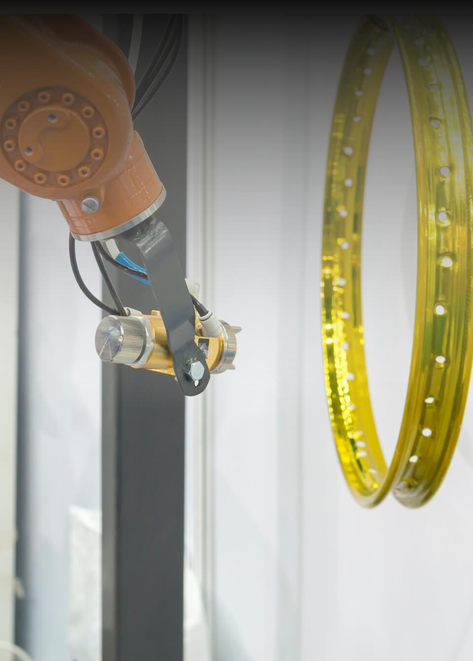 Paint Spray Gun and Pressure Pot in Industrial Use